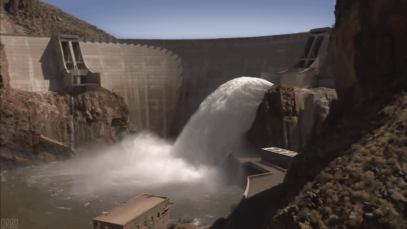 Spillway of Dam